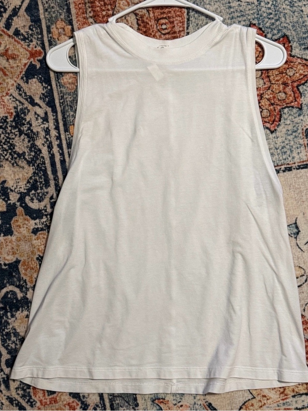 lululemon athletica White Sleeveless Muscle Tank
